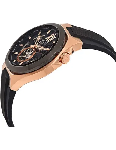 reloj automático hombre Bulova Maquina Skeleton 98A177 46mm Cristal de Zafiro Oro Rosa 100m