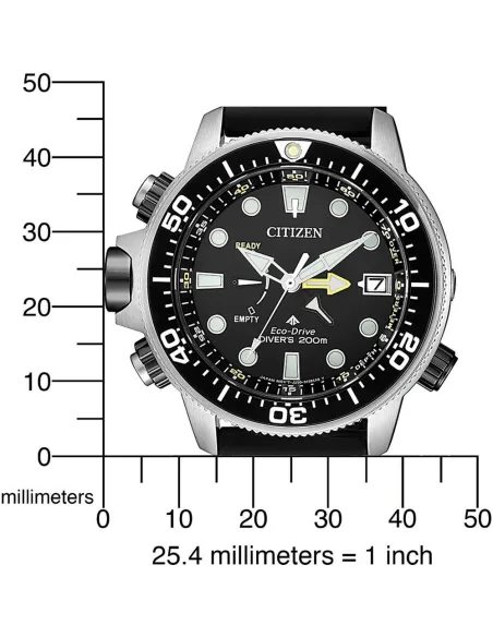 reloj de buceo profesional hombre Citizen ProMaster Marine Aqualand bn2036-14e Medición de Profundidad 46mm 200m