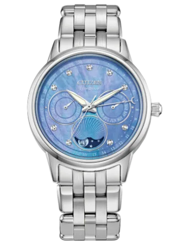 Citizen Eco-Drive Calendrier FD0000-52N 37mm Moon Phase 50m WR stainless steel bracelet Eco-drive movement (solar or light power