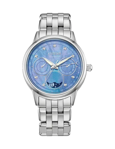 Citizen Eco-Drive Calendrier FD0000-52N 37mm Moon Phase 50m WR stainless steel bracelet Eco-drive movement (solar or light power