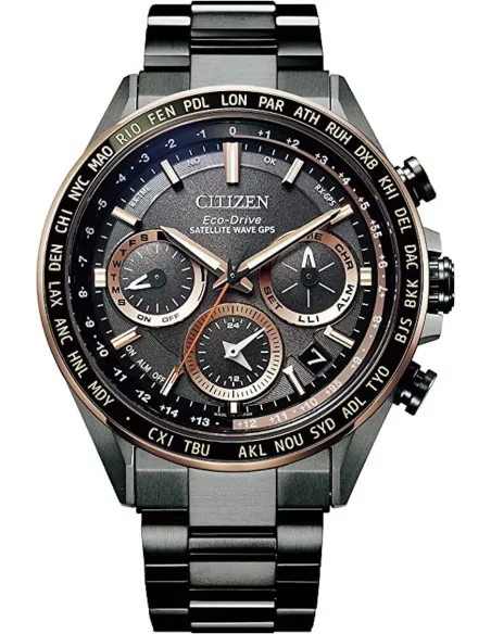 reloj hombre Titanio GPS CITIZEN ATTESA CC4016-67E JDM Satellite Wave GPS ACT BLACK GPS Direct Flight  44.3mm cristal de zafiro