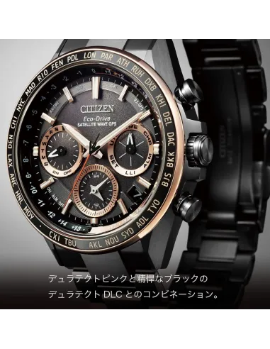 reloj hombre Titanio GPS CITIZEN ATTESA CC4016-67E JDM Satellite Wave GPS ACT BLACK GPS Direct Flight  44.3mm cristal de zafiro