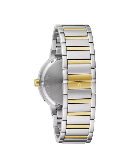 Bulova Futuro 98C123 40mm blue dial 30m WR quartz stainless steel bracelet dress men's watch
