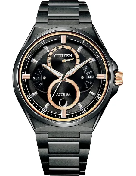 reloj titanio hombre CITIZEN ATTESA ACT Line BU0065-64E JDM Eco-Drive Fases Lunares