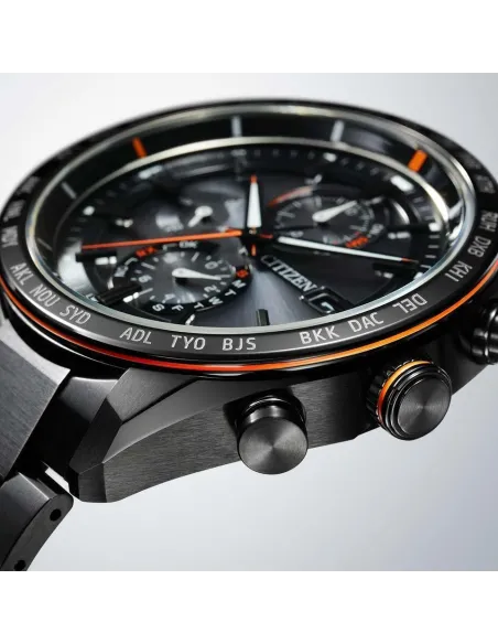 CITIZEN ATTESA AT8185-62E JDM Titanium ACT Line Eco-Drive Radio Solar Black Titanium