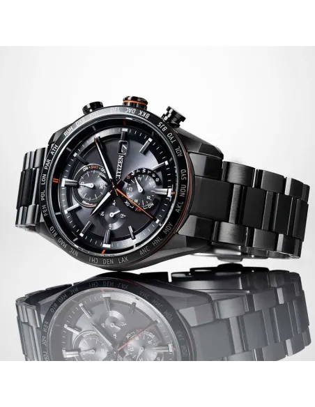 CITIZEN ATTESA AT8185-62E JDM Titanium ACT Line Eco-Drive Radio Solar Black Titanium