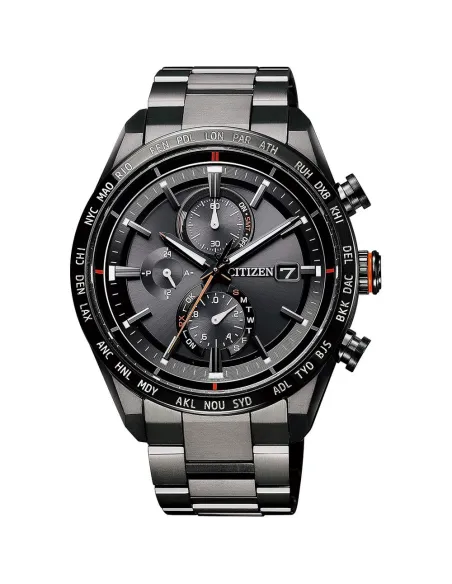 CITIZEN ATTESA AT8185-62E JDM Titanium ACT Line Eco-Drive Radio Solar Black Titanium