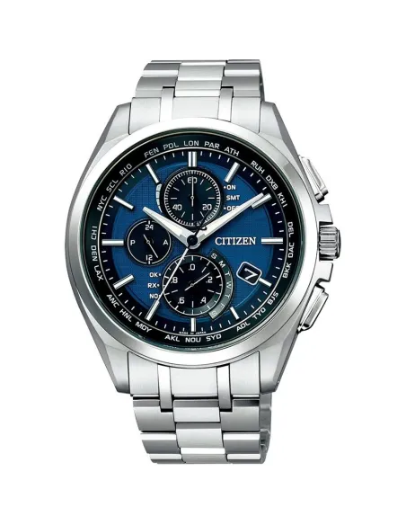 reloj radio-control titanio hombre CITIZEN Atessa AT8040-57L JDM  43mm Eco-Drive