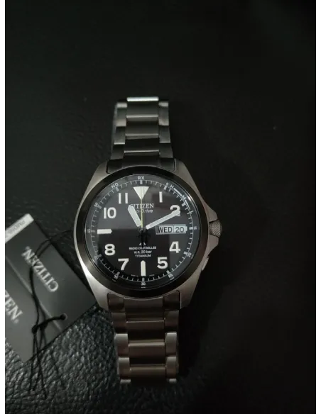 reloj radio-control hombre Citizen Promaster Land TITANIUM PMD56-2952 JDM 39mm Cristal de Zafiro
