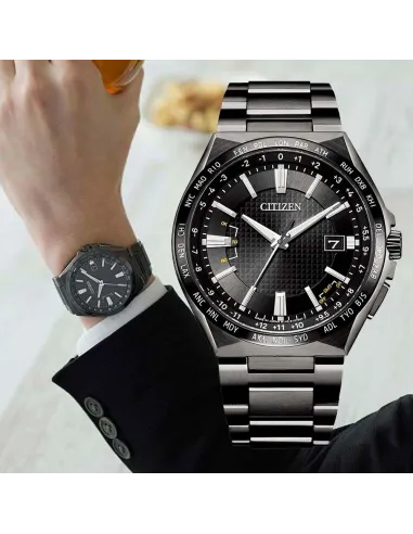 Citizen ATTESA Titanium CB0215-51E JDM 42.5mm Radio-Control Sapphire crystal anti-reflective Perpetual Calendar 100m