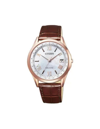 reloj titanio radio-control hombre Citizen Exceed CB1112-07W JDM 38mm Cristal de zafiro