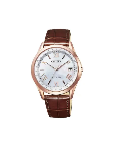 reloj titanio radio-control hombre Citizen Exceed CB1112-07W JDM 38mm Cristal de zafiro
