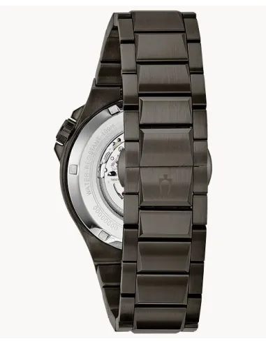 Reloj automático hombre Bulova Skeleton Gunmetal 98A179 46mm  Cristal de Zafiro correa de acero 100m WR