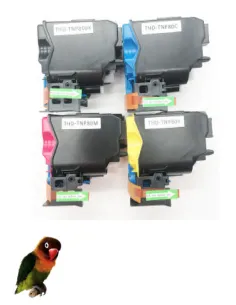 4 toner Compatibles Konica Minolta Bizhub C3320i negro-cián-magenta-amarillo
