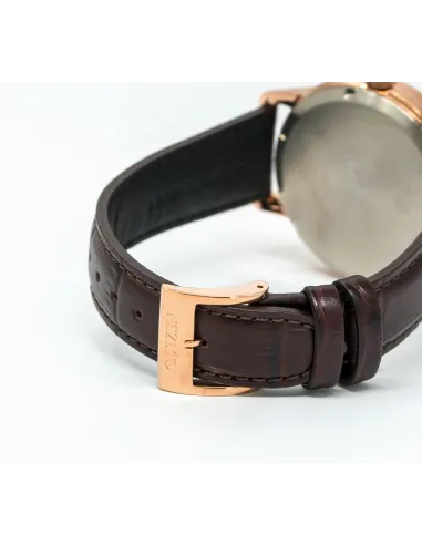Citizen Ecodrive BU4032-11A JDM 41mm 100m WR leather band men's watch