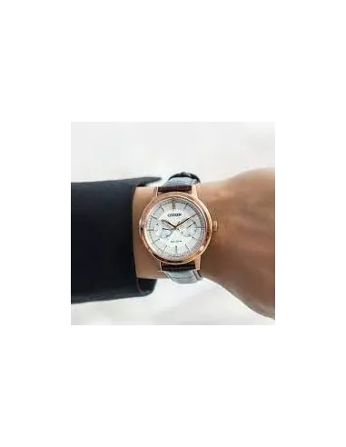 Citizen Ecodrive BU4032-11A JDM 41mm 100m WR leather band men's watch