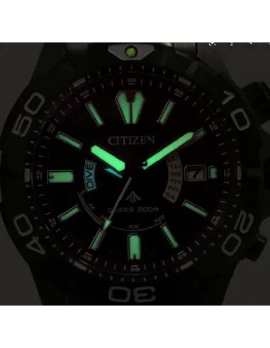 reloj de buceo hombre radio-control CITIZEN PROMASTER AS7146-58W JDM LIGHT IN BLACK