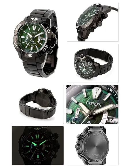 reloj de buceo hombre radio-control CITIZEN PROMASTER AS7146-58W JDM LIGHT IN BLACK