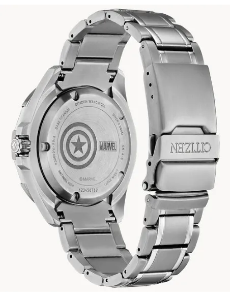reloj budeo titanio hombre Citizen Ecodrive Titanium BN0208-54W Captain America 44mm 200m WR c