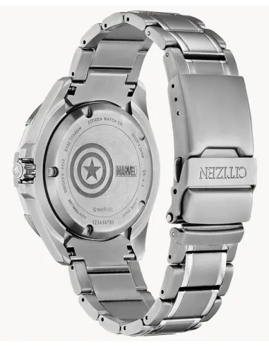 reloj budeo titanio hombre Citizen Ecodrive Titanium BN0208-54W Captain America 44mm 200m WR c