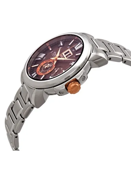 Seiko Premier Kinetic Perpetual SNP157P1 42.9mm sapphire crystal 100m WR stainless steel bracelet