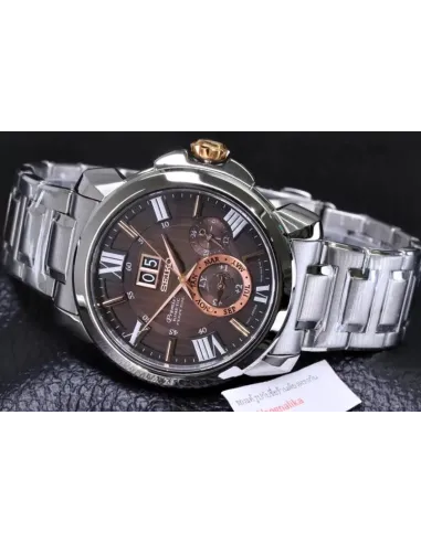 Seiko Premier Kinetic Perpetual SNP157P1 42.9mm sapphire crystal 100m WR stainless steel bracelet