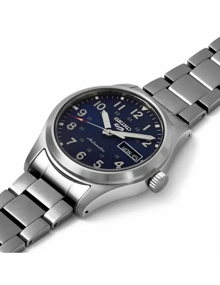reloj automático hombre Seiko 5 Sports Field SRPG29K1 dial azul 39MM 100m