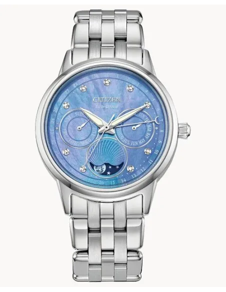 Citizen Eco-Drive Calendrier FD0000-52N 37mm Moon Phase 50m WR stainless steel bracelet Eco-drive movement (solar or light power
