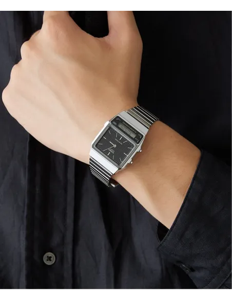 Reloj unisex Casio AQ-800E-1A Vintage Retro Edgy Ana-Digi Alarma