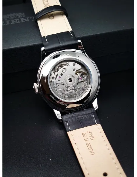 Orient Bambino RA-AC0M03S 38mm automatic men’s watch leather band