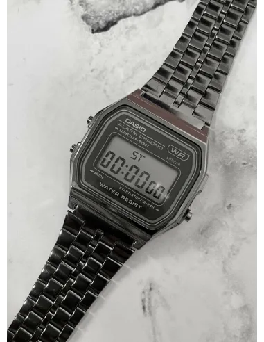 Reloj Casio vintage Digital A158WETB-1A correa de acero