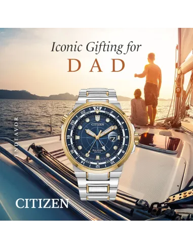 Reloj Aviador hombre Citizen Promaster Endeavor BJ7144-52L 44mm Cristal de zafiro