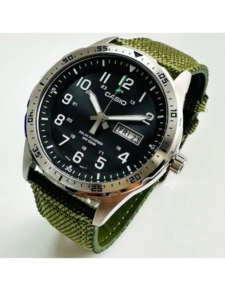 copy of Reloj hombre deportivo Solar Casio MTPS-120L-1A correa tela dial negro 100m