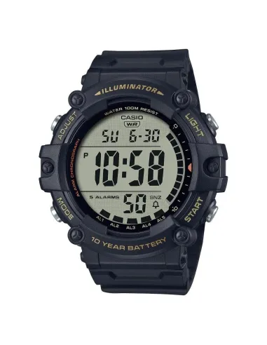 Reloj deportivo hombre Casio AE-1500WHX-1A 100m WR 10 años batería Hora Mundial cronómetro alarma