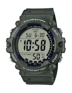 Reloj deportivo hombre Casio AE-1500WHX-3A 100m WR 10 años batería Hora Mundial cronómetro alarma