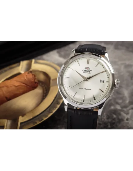 Orient Bambino RA-AC0M03S 38mm automatic men’s watch leather band