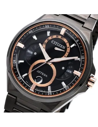 reloj titanio hombre CITIZEN ATTESA ACT Line BU0065-64E JDM Eco-Drive Fases Lunares