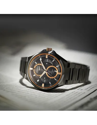 reloj titanio hombre CITIZEN ATTESA ACT Line BU0065-64E JDM Eco-Drive Fases Lunares