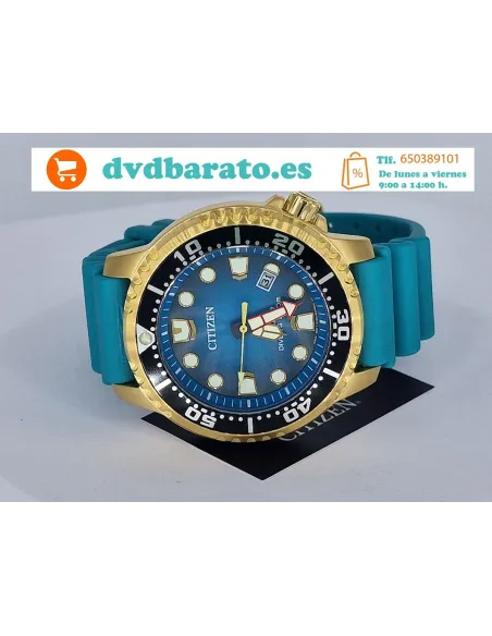 reloj hombre buceo Citizen Promaster Dive ST  BN0162-02X 44mm 200m WR correa de goma