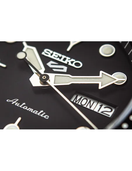 Reloj automático buceo hombre Seiko 5 Sports SRPD65K1 PVD baño de iones  dial negro 42.5mm