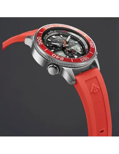Reloj deportivo hombre Citizen ProMaster Sailhawk  JR4061-00F Ecodrive dial negro 44mm Alarma correa poliuretano 200m