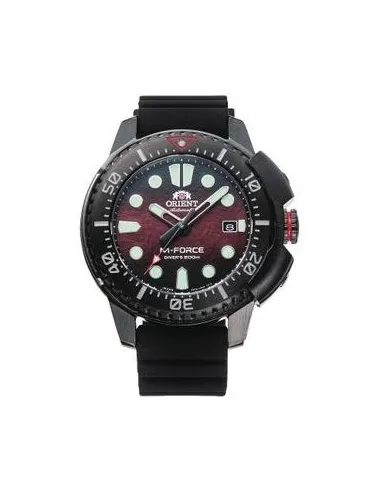 Reloj automático hombre Orient M-Force  RA-AC0L09R Edición Limitada 45mm cristal de zafiro 200m WR correa de silicona