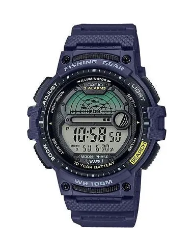 Reloj deportivo pesca hombre Casio Outgear WS-1200H-2AV 100M WR Fases Lunares