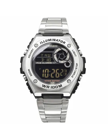 Reloj deportivo hombre Casio MWD-100HD-1AV Hora Mundial 5 Alarmas Despertador 10 años batería