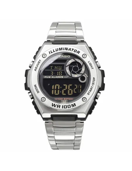 Reloj deportivo hombre Casio MWD-100HD-1AV Hora Mundial 5 Alarmas Despertador 10 años batería
