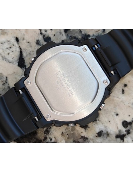 Reloj deportivo hombre Casio W219h-1A2 Luz LED Cronómetro alarma 50m Water Resist