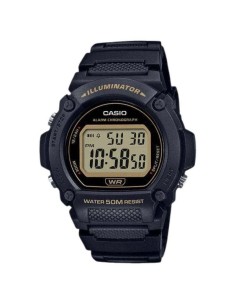 Reloj deportivo hombre Casio W219h-1A2 Luz LED Cronómetro alarma 50m Water Resist