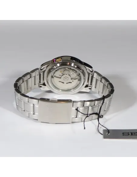 reloj automático hombre Seiko 5 SNKK09K1 39.5mm 30m WR correa de acero