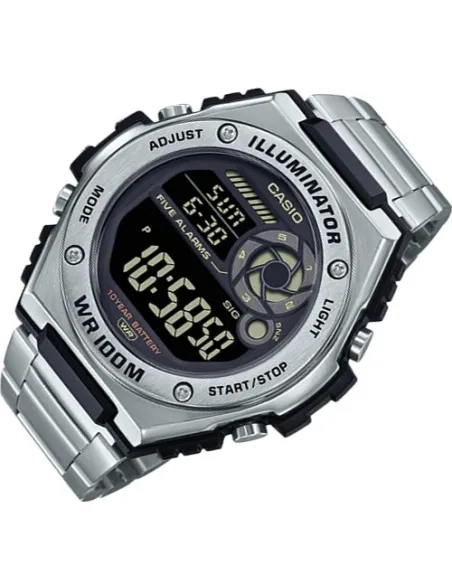 Reloj deportivo hombre Casio MWD-100HD-1AV Hora Mundial 5 Alarmas Despertador 10 años batería