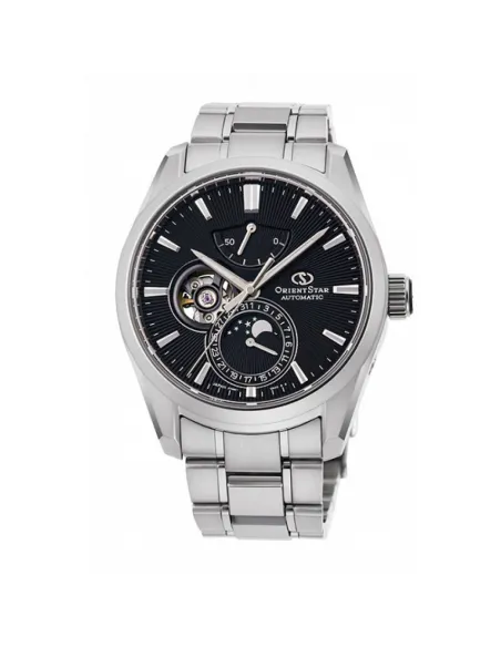 reloj automático hombre Orient Contemporary Moon Phase RE-AY0001B 41mm cristal de zafiro super anti-reflectante 1